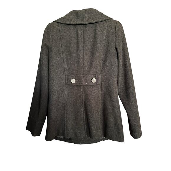 Old Navy Green Pea Coat with Gold Buttons Size Small - Picture 2 of 2